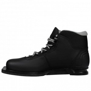 Ботинки лыжные TREK Soul NN75 ИК, цвет чёрный, лого серый, размер 38