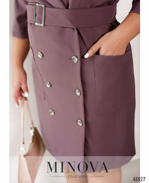 Платье №4146-коричнево-фиолетовый