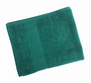 Махровое гладкокрашенное полотенце 40*70 см 460 г/м2 (Темно-зеленый)