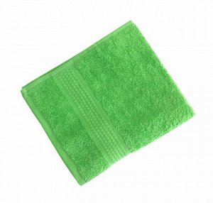 Махровое гладкокрашенное полотенце 50*90 см 460 г/м2 (Салатовый)
