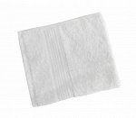 Махровое гладкокрашенное полотенце 40*70 см 460 г/м2 (Белый)