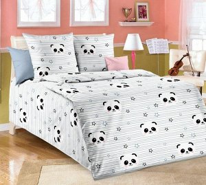 Комплект постельного белья в детскую кроватку, бязь "Люкс" (Бамбуковый мишка)