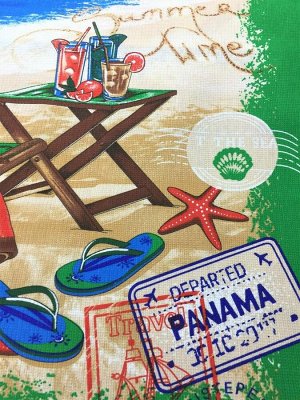 Полотенце вафельное пляжное 100*150 см (Панама)