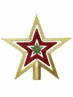 Верхушка на елку Звезда 20 х 19 х 2 см полистирол цвет радужный арт. 86454 Новый год