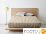 Простыня Ночь Нежна Тартан (желт.) 9849-1 Поплин ЕВРО 220х200 полоса новая