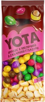 Драже арахис в шоколадной и сахарной цветной глазури (упаковка 0,5 кг)