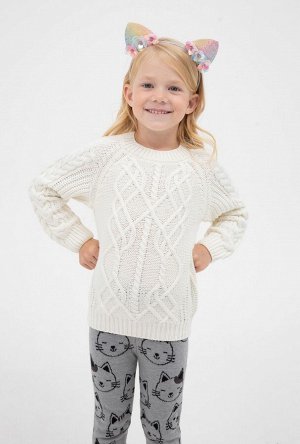 Джемпер (пуловер) для девочек Meydi молочный