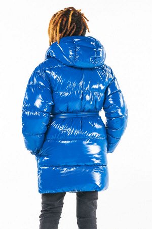 90690/1 (синий) Пальто для девочки
