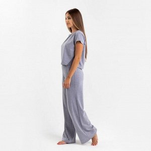 Комплект женский (футболка и брюки) KAFTAN "Basic" р. 44-46, серый