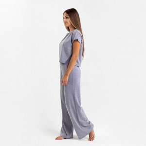Пижама женская (футболка, брюки) KAFTAN Basic, серая