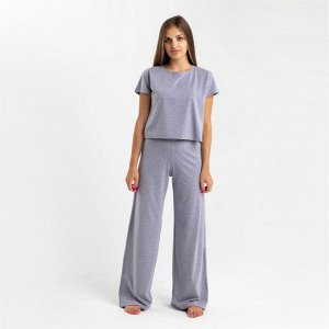 Пижама женская (футболка, брюки) KAFTAN Basic, серая