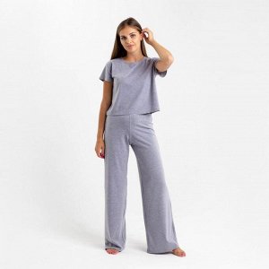 Пижама женская (футболка, брюки) KAFTAN Basic, серая