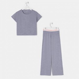 Пижама женская (футболка, брюки) KAFTAN Basic, серая