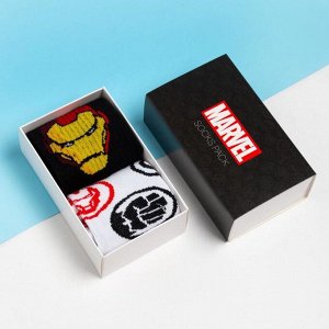 Набор носков "MARVEL", Мстители, 2 пары, 22-24 см