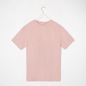 Футболка женская MINAKU OVERSIZE FIT: цвет бежевый