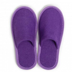 Тапочки женские, цвет фиолетовый, размер 36-38
