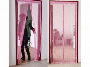 Сетка на дверь 100 х 210 см розовая