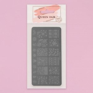 Queen fair Диск для стемпинга металлический «Новогоднее ассорти 1», 12 × 6 см