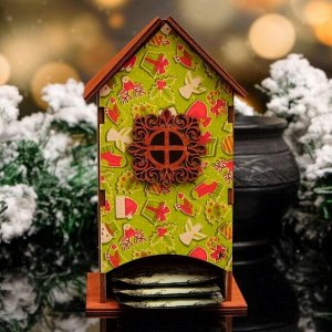 Чайный домик "Новогодние подарки", 8,5х9х18см