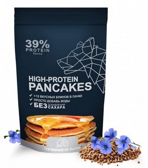 Смесь высокобелковая для приготовления гречишных блинов со льном High-Protein Pancakes 400 гр.