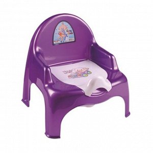 Горшок - стульчик, с крышкой, пластик, фиолетовый, НИШ
