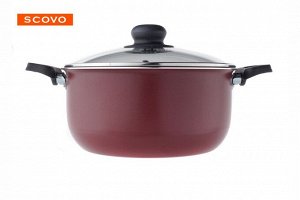 Кастрюля антипригарная 4,5л стеклянная крышка Expert ТМ Scovo