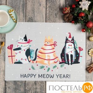 Салфетка на стол Meow Year ПВХ, 40х29 см