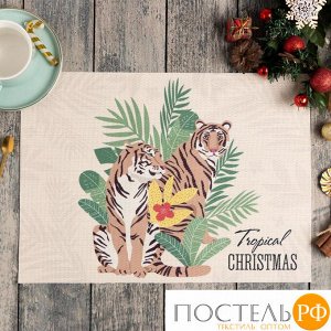 Салфетка на стол Tropical Christmas ПВХ, 40х29 см