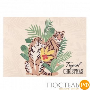 Салфетка на стол Tropical Christmas ПВХ, 40х29 см