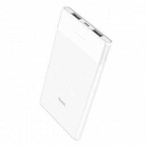Внешний аккумулятор Hoco B35D Entourage 5000mAh (USB*2) (white) (поврежденная упаквка)