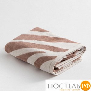 Полотенце махровое Этель Zebra беж, 70х130 см, 100% хл, велюр, 420 гр/м2