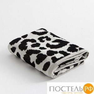 Полотенце махровое Этель Leopard чёрный, 70х130 см, 100% хл, велюр, 420 гр/м2