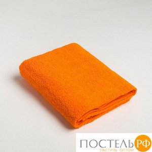 Полотенце махровое Экономь и Я 50х90 см, цв. оранжевый, 100% хлопок, 320 гр/м2 6957324
