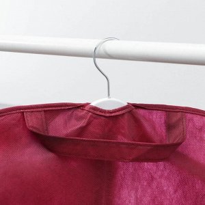 Чехол для одежды 60?100 см, спанбонд, цвет бордо