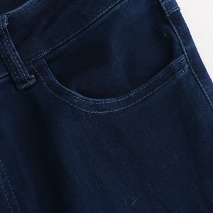 Женские джинсы скинни, цвет темно-синий