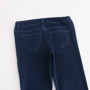 Женские джинсы скинни, цвет темно-синий