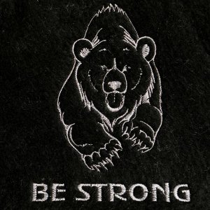 Шапка для бани и сауны Be strong, войлок, «Добропаровъ»