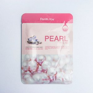 Farm Stay Маска с экстрактом жемчуга FarmStay VISIBLE DIFFERENCE MASK SHEET  PEARL