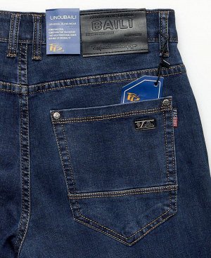 Джинсы BAI CNN026
Классические пятикарманные джинсы прямого кроя с застежкой на молнию и пуговицу. 
Состав: 95% - хлопок, 5% - полиэстер .
Страна производитель: КНР.
Сезон: Демисезон.