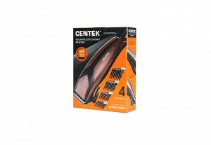 Машинка для стрижки Centek CT-2113 (черный/серый) высококач. сталь, насадки, эргономичный дизайн