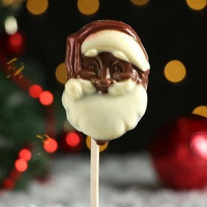 Шоколадный «Дед Мороз» на палочке, 32 г