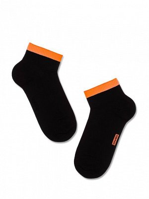 Носки Черный-оранжевый