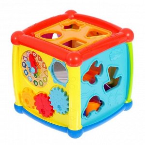 ZABIAKA Развивающая игрушка «Умный кубик», световые и звуковые эффекты