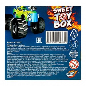 Игрушка сюрприз Sweet TOY BOX, конфеты, тачки