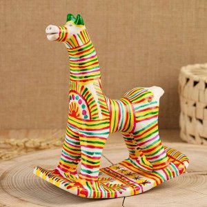 Филимоновская игрушка «Конь-качалка»