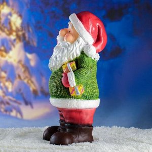Фигура "Дед Мороз с фонарем" 26х18х47см