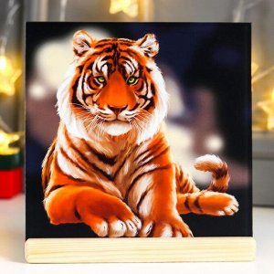 Сувенир настольный "Тигр" 20х21х3 см