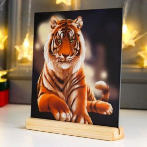Сувенир настольный "Тигр" 20х21х3 см