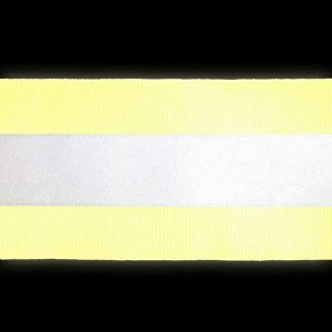 Светоотражающая лента стропа, 50 мм, 5 ± 1 м, цвет салатовый