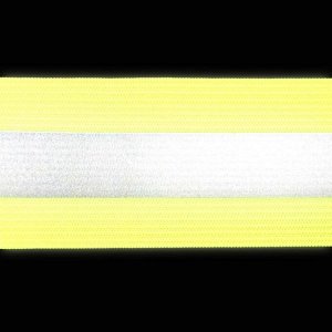 Светоотражающая лента-резинка, 40 мм, 10 ± 1 м, цвет салатовый